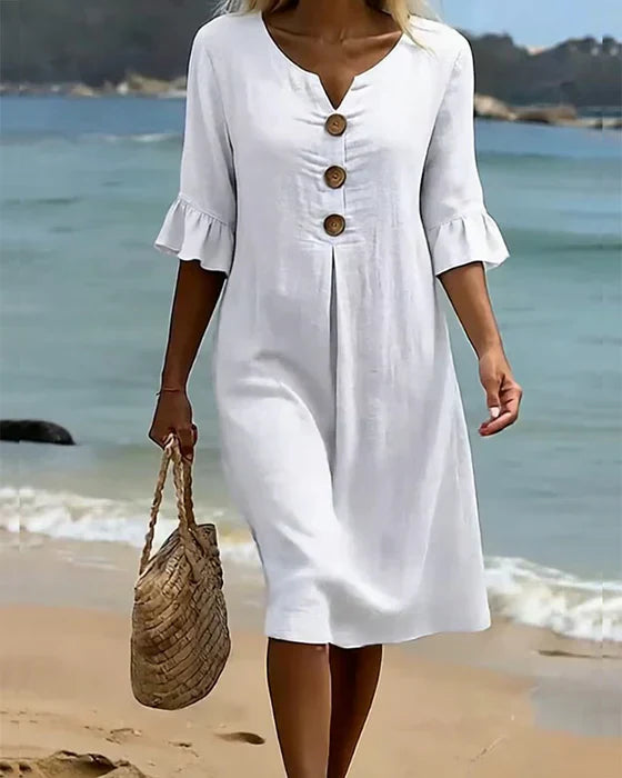 Abito elegante bianco da donna