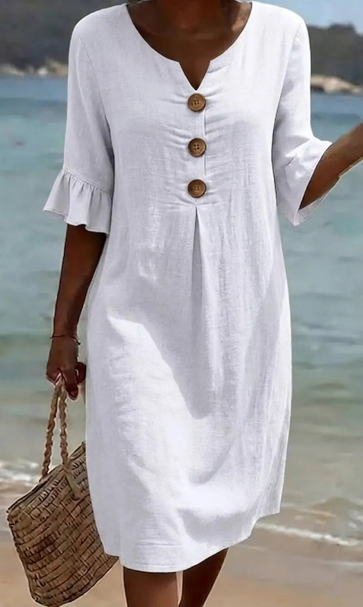 Abito elegante bianco da donna