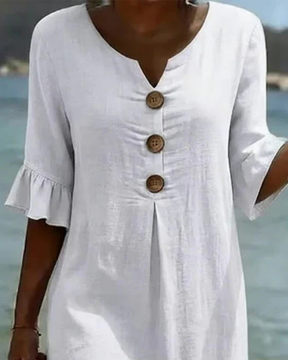 Abito elegante bianco da donna