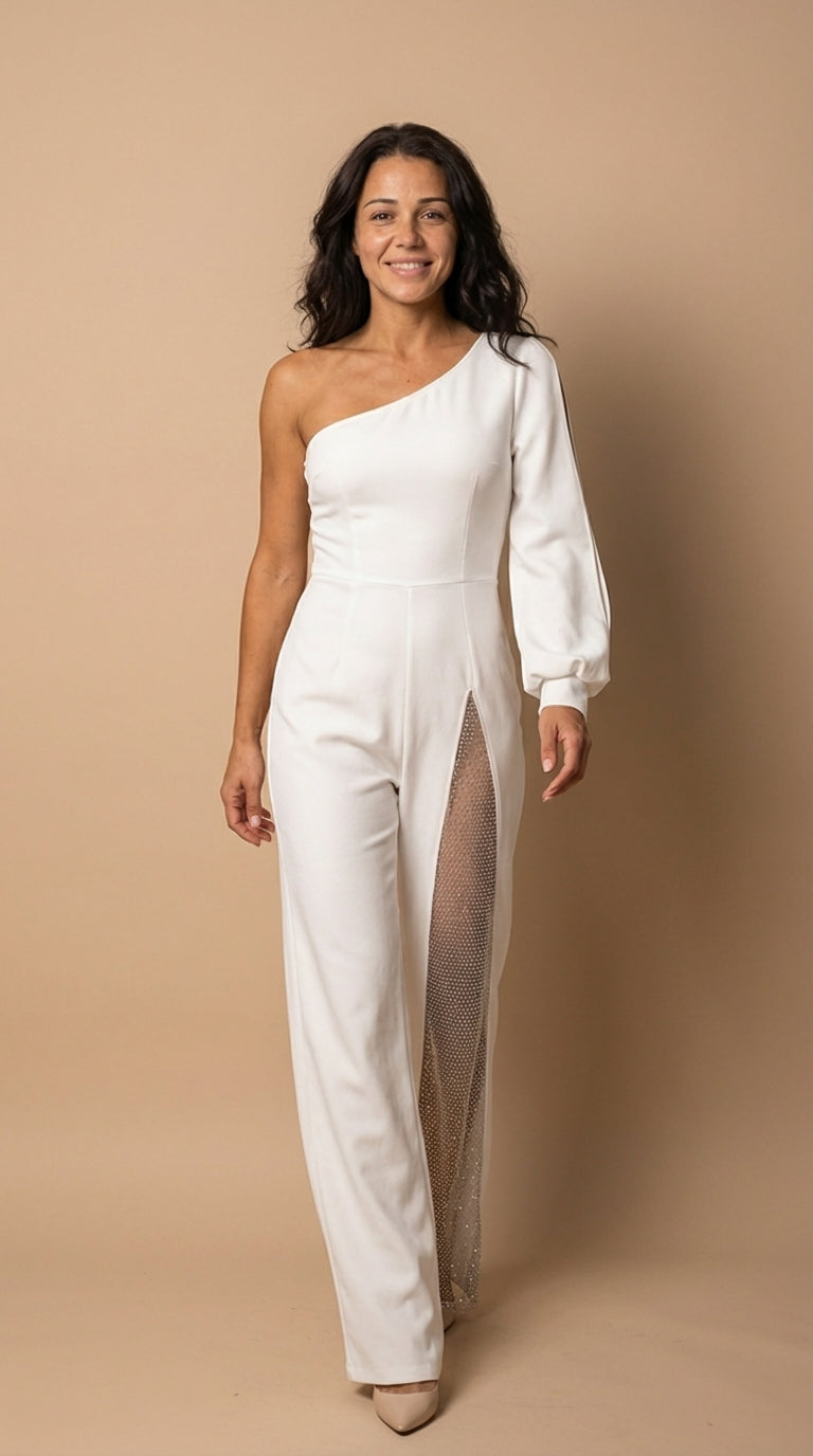 Aurora™ | Tuta Elegante con Gamba Brillante
