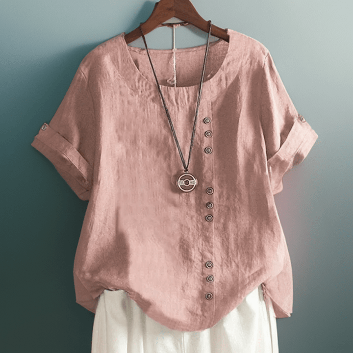 Isla | T-shirt chic con bottoni