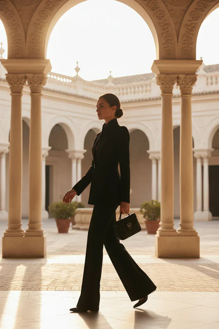 Georgina | Completo blazer e pantaloni palazzo