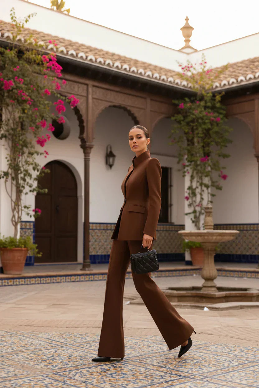 Georgina | Completo blazer e pantaloni palazzo